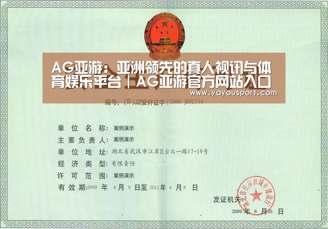 AG亚游荣誉证书三(图1)